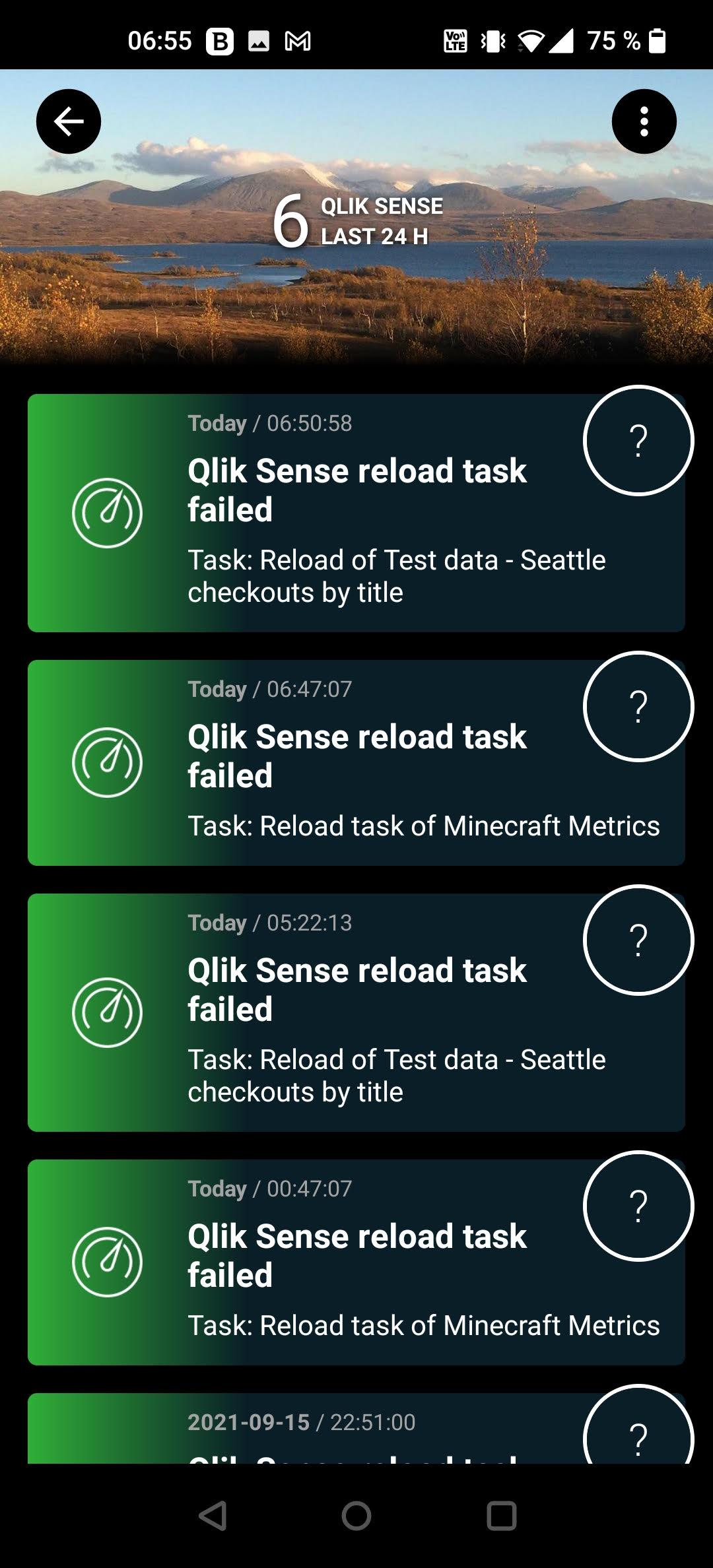 Reload failed alerts in Signl4 mobile app